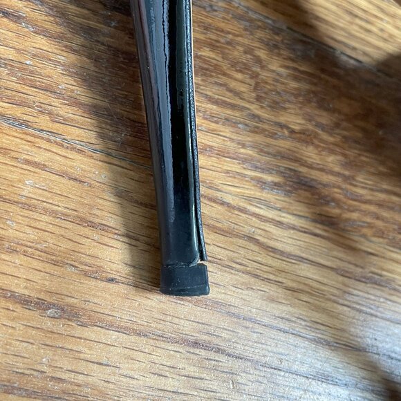 Ralph Lauren Purple Label Black Patent Leather Platform Sandals, US 10 - Picture 16 of 16